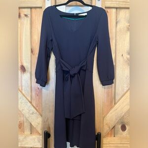 Boden, Navy Blue Dress with Tie Bow, size US 10R